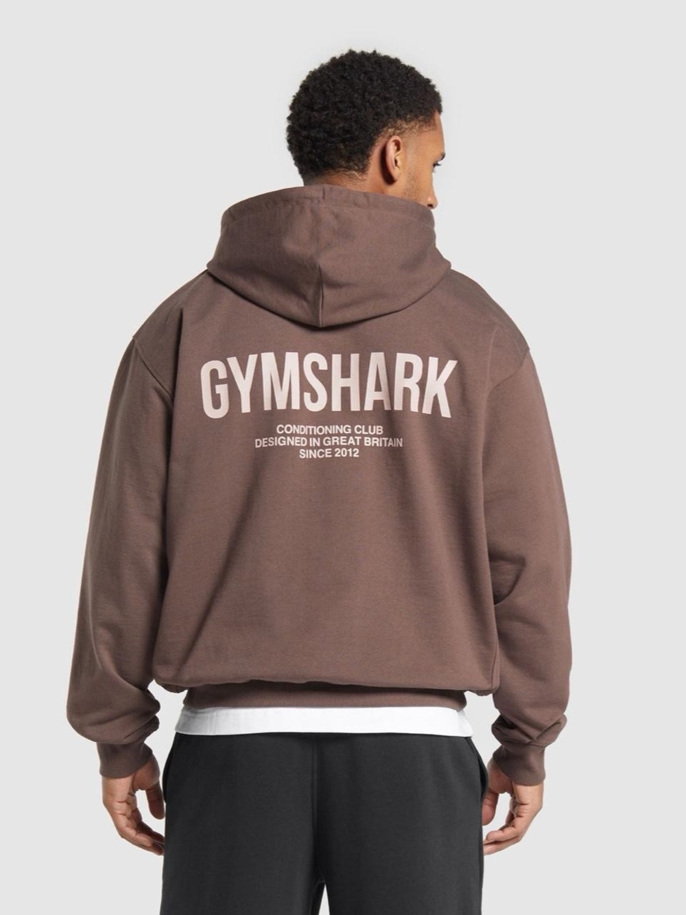 Brown Gymshark hoodie